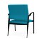 Lesro Newport Wide Guest Chair Metal Frame, Black, OH Waterfall Upholstery NP1201 - alternate 2